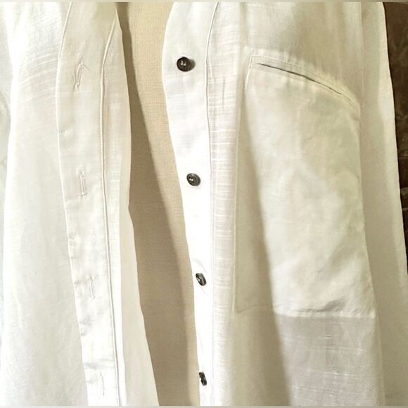Helmut Lang NWT Blend Shirt with Adjustable Sleeves in Optic White Size Small - Picture 5 of 13